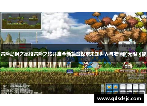 冒险岛枫之高校冒险之旅开启全新篇章探索未知世界与友情的无限可能
